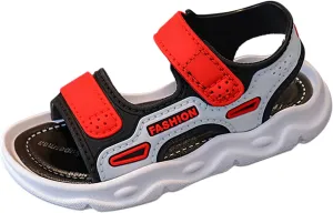 Baby Boy Unisex Sandals for Infant/Toddlers Summer Outdoor Shoes Athletic Non-Slip Soft Sole (Red, 11 Little Child)