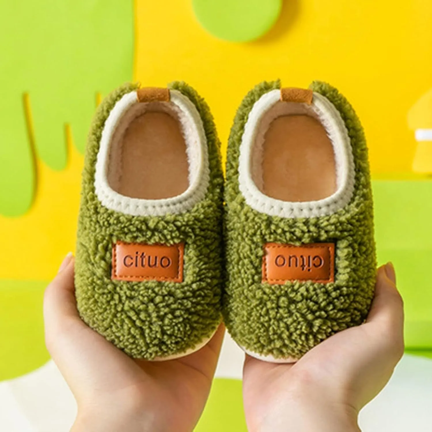 Baby Slippers Soft Plush Indoor Girls Boys Slipper Baby Shoes Toddler Boys Girls House Slippers Warm Socks for Kids