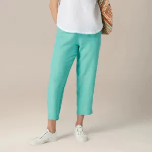 Cross Dye Slim Trousers - Aquamarine