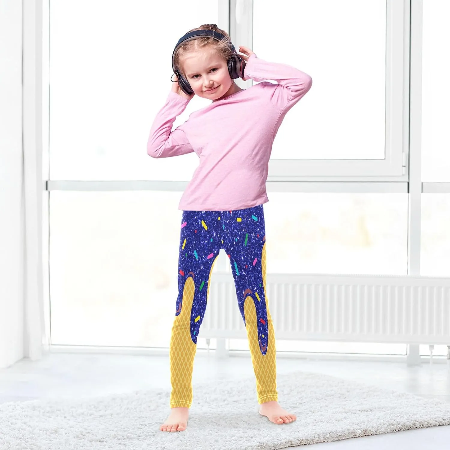 Dussdil Girl's Leggings Pant for Kids Toddler Girls Sweatpants Legging Pants Ballet Tights Trousers 4 6 8 10T