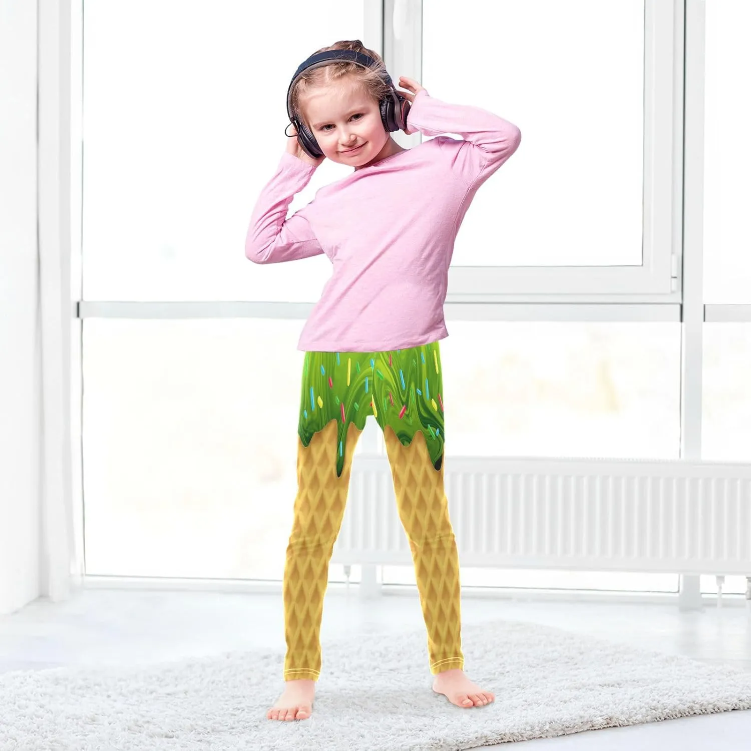 Dussdil Girl's Leggings Pant for Kids Toddler Girls Sweatpants Legging Pants Ballet Tights Trousers 4 6 8 10T