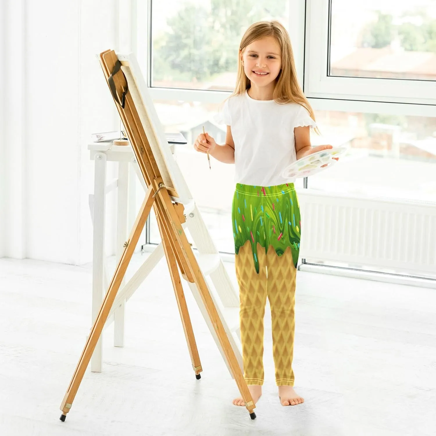 Dussdil Girl's Leggings Pant for Kids Toddler Girls Sweatpants Legging Pants Ballet Tights Trousers 4 6 8 10T