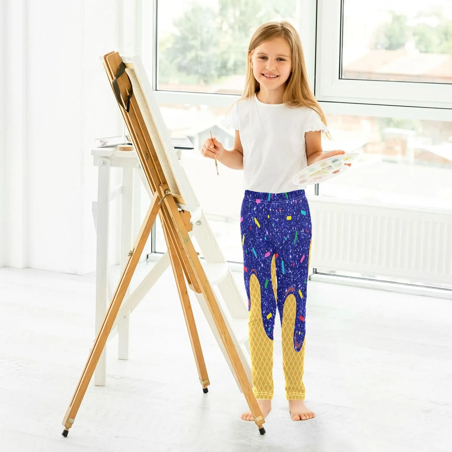 Dussdil Girl's Leggings Pant for Kids Toddler Girls Sweatpants Legging Pants Ballet Tights Trousers 4 6 8 10T