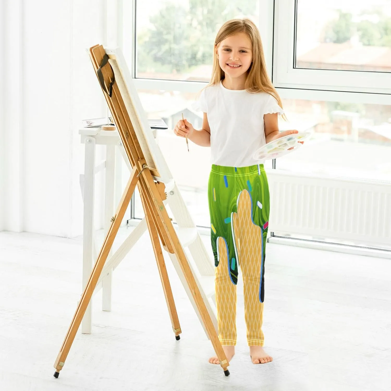 Dussdil Girl's Leggings Pant for Kids Toddler Girls Sweatpants Legging Pants Ballet Tights Trousers 4 6 8 10T