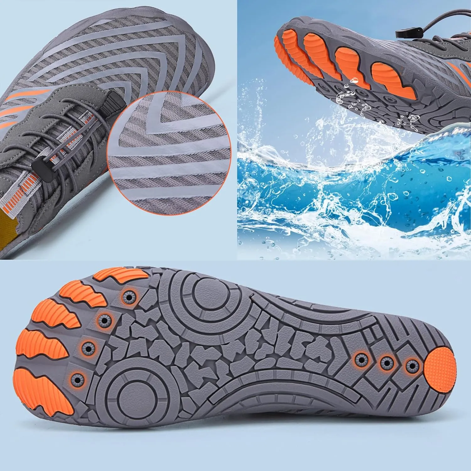 Giltpeak Hike Barefoot Shoes Women Men, Pro Wide Slip-On Minimalist Athletic Quick Dry Baresteps Shoes Unisex