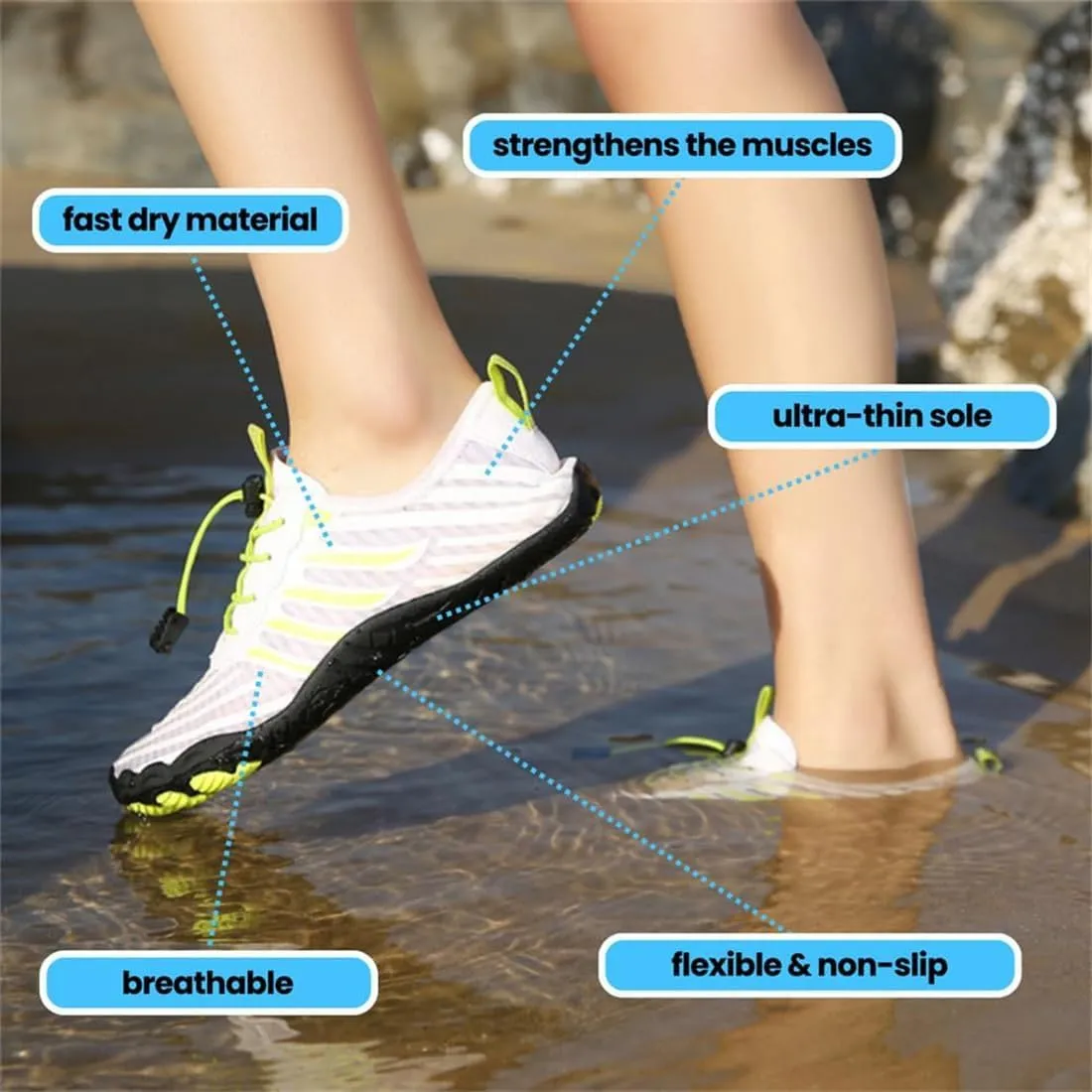 Giltpeak Hike Barefoot Shoes Women Men, Pro Wide Slip-On Minimalist Athletic Quick Dry Baresteps Shoes Unisex
