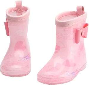 Kids Rain Boots, Toddler Girls & Boys Rain Boots Waterproof Water Shoes Non-Slip Mud Boot with Toddler Water Shoes