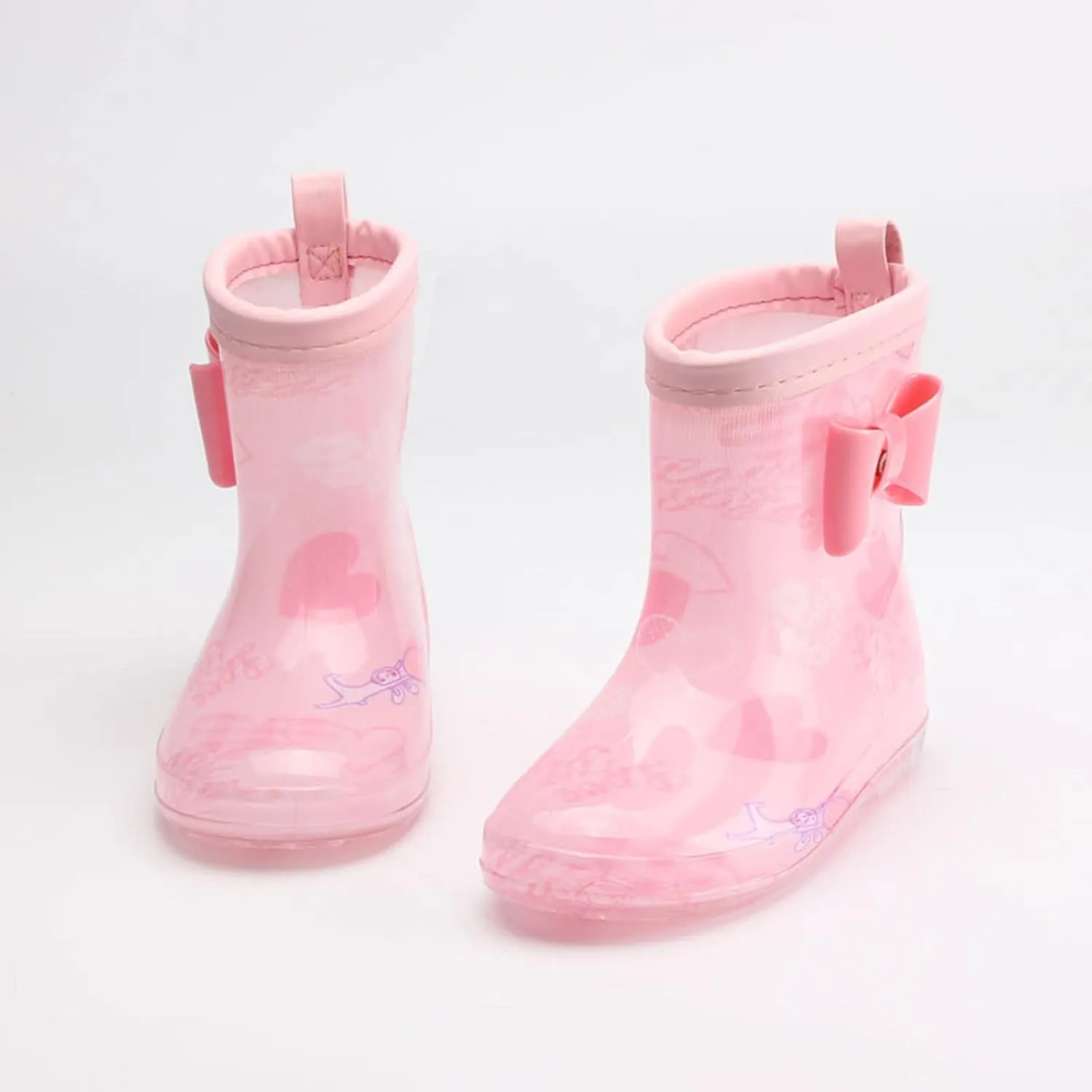 Kids Rain Boots, Toddler Girls & Boys Rain Boots Waterproof Water Shoes Non-Slip Mud Boot with Toddler Water Shoes