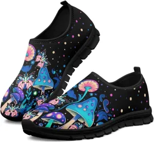 Mushroom Shoes for Women Slip On Casual Walking Sneakers Breathable Lightweight Athletic Running Shoes Mesh Non Slip Gym Workout Shoes