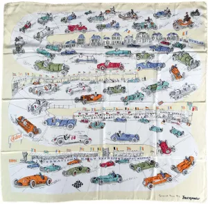"Grand Prix" 1950's Period Scarf by Jacqmar