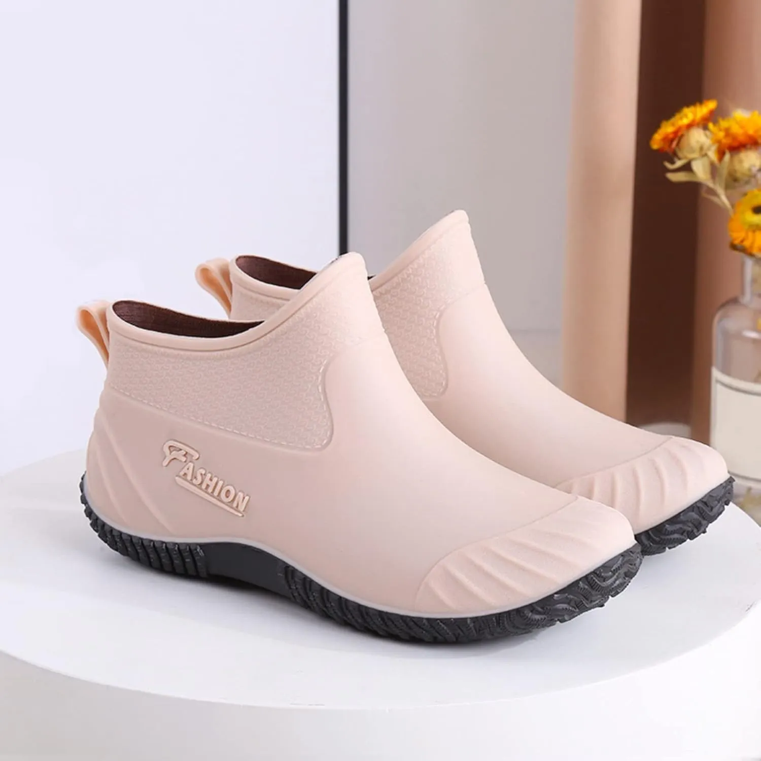 Rain Boots for Women insulated Waterproof Rubber Wellies Fashion Gardening Lightweight Warm Comfortable Wide Calf Boots Outdoor