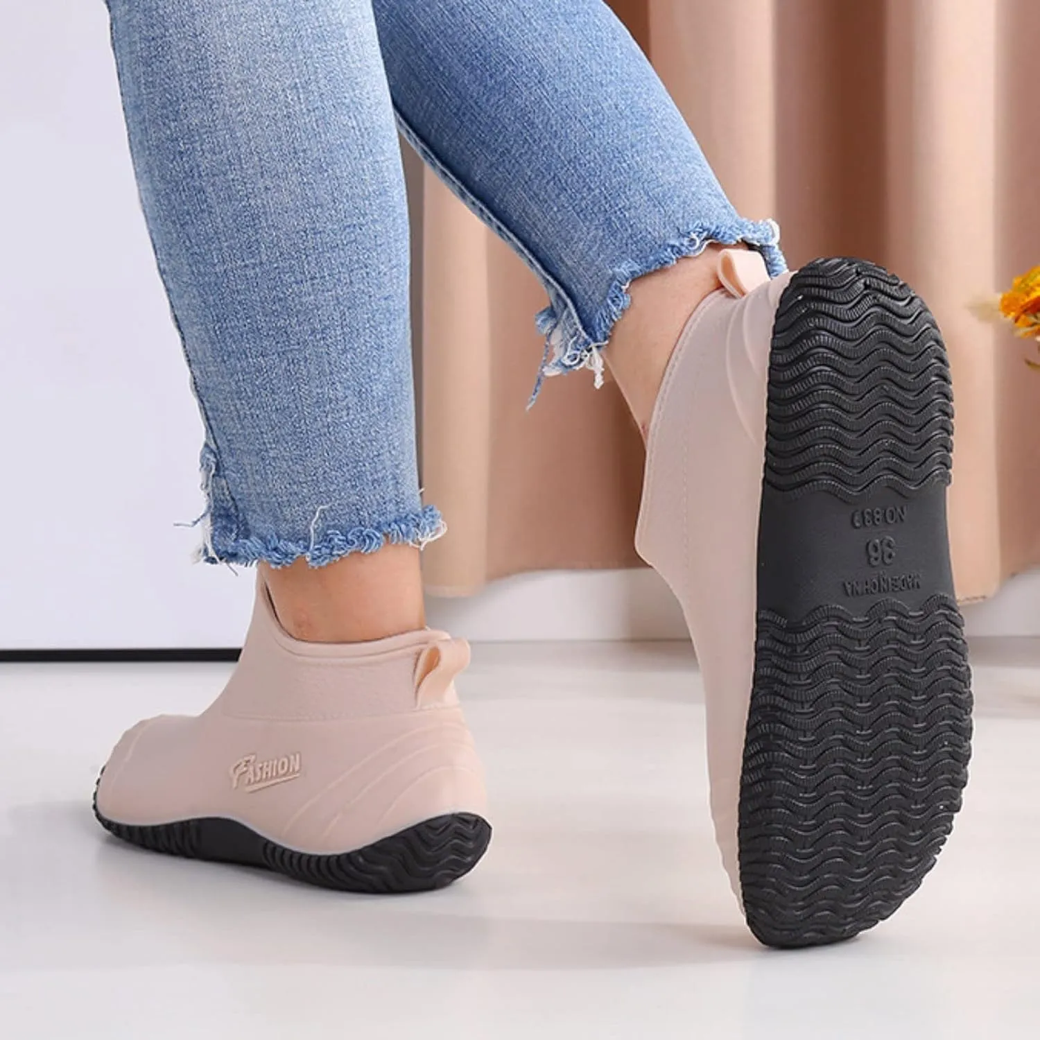 Rain Boots for Women insulated Waterproof Rubber Wellies Fashion Gardening Lightweight Warm Comfortable Wide Calf Boots Outdoor