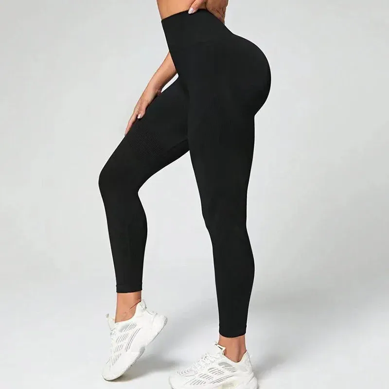 Seamless High Waist Fashion Knitting Slim Legging