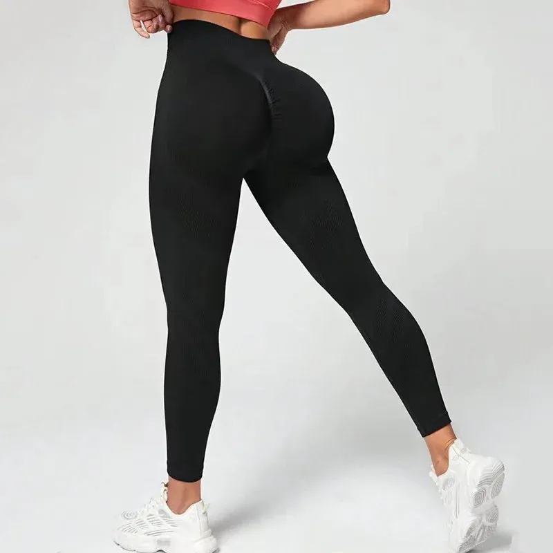 Seamless High Waist Fashion Knitting Slim Legging