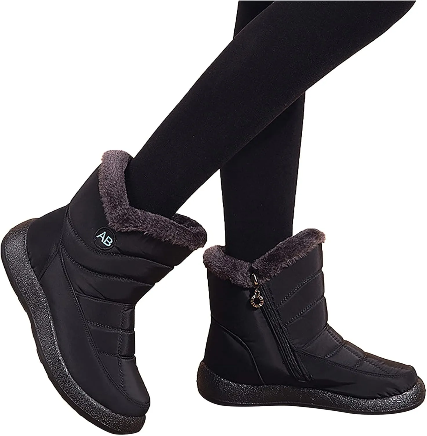 Snow Boots for Women Short Waterproof Winter Boots for Woman Women's Snow Boots Size 12 Tall Winter Boots for Women Wide Calf Botas De Vestir Para Invierno Mujeres