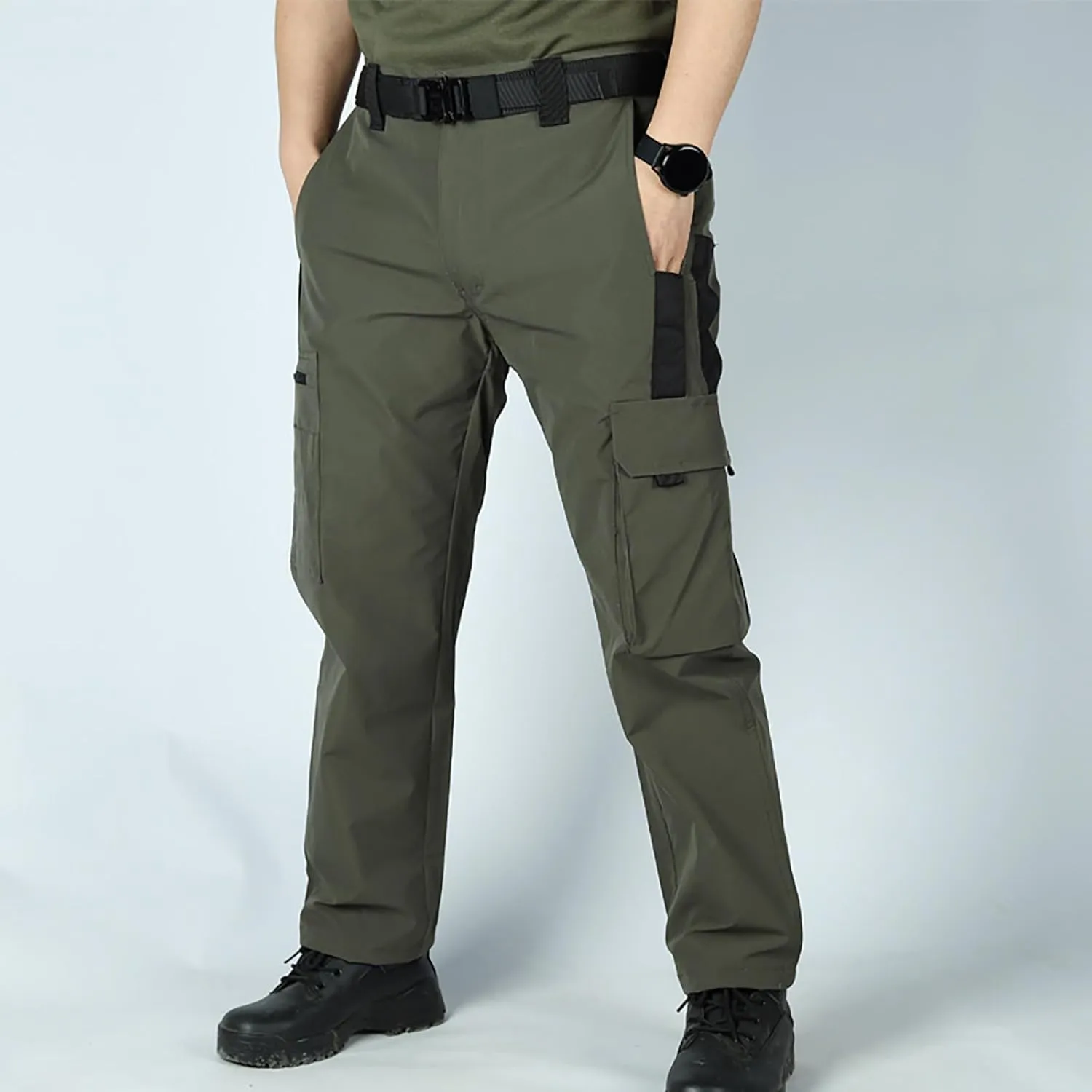 Tactical Pants for Men Stretch Ripstop Waterproof Quick Dry Cargo Hiking Pants Comfy Work Pant Travel with Pockets