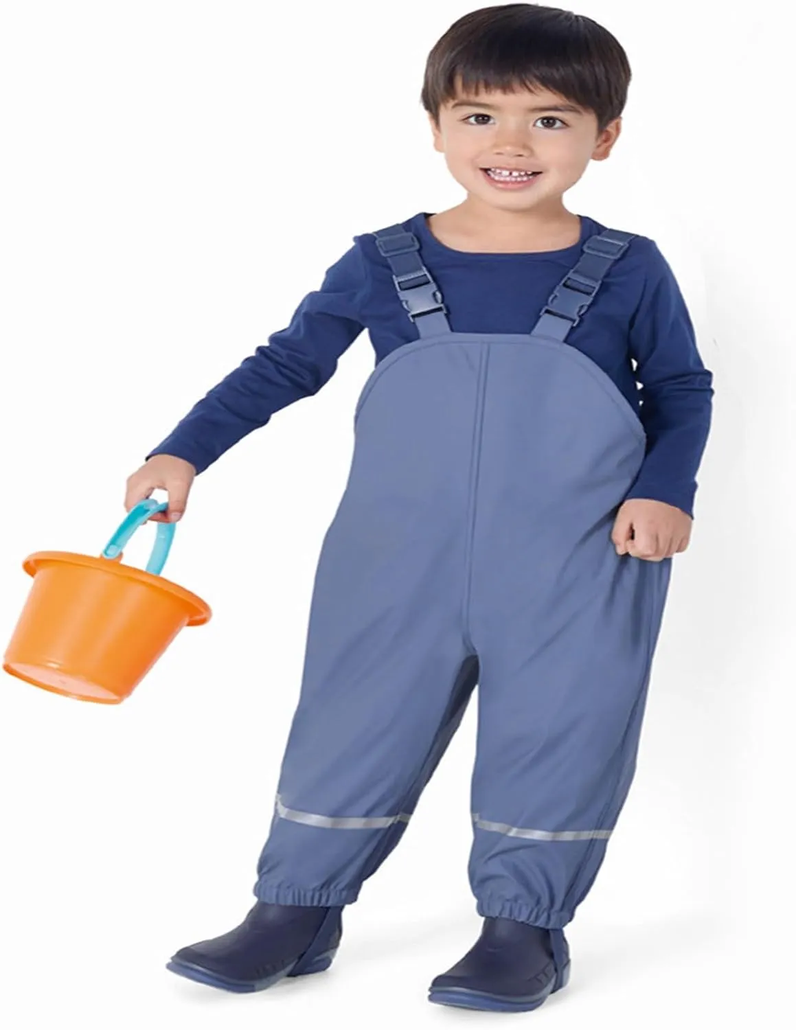 Toddler Rain Pants Waterproof Insulated Solid Outdoor Rain Jumpsuit Pant Boys Girls Casual Trousers Rainwear