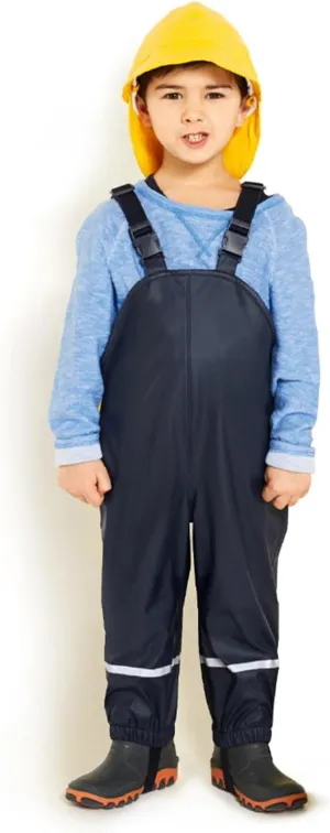Toddler Rain Pants Waterproof Insulated Solid Outdoor Rain Jumpsuit Pant Boys Girls Casual Trousers Rainwear