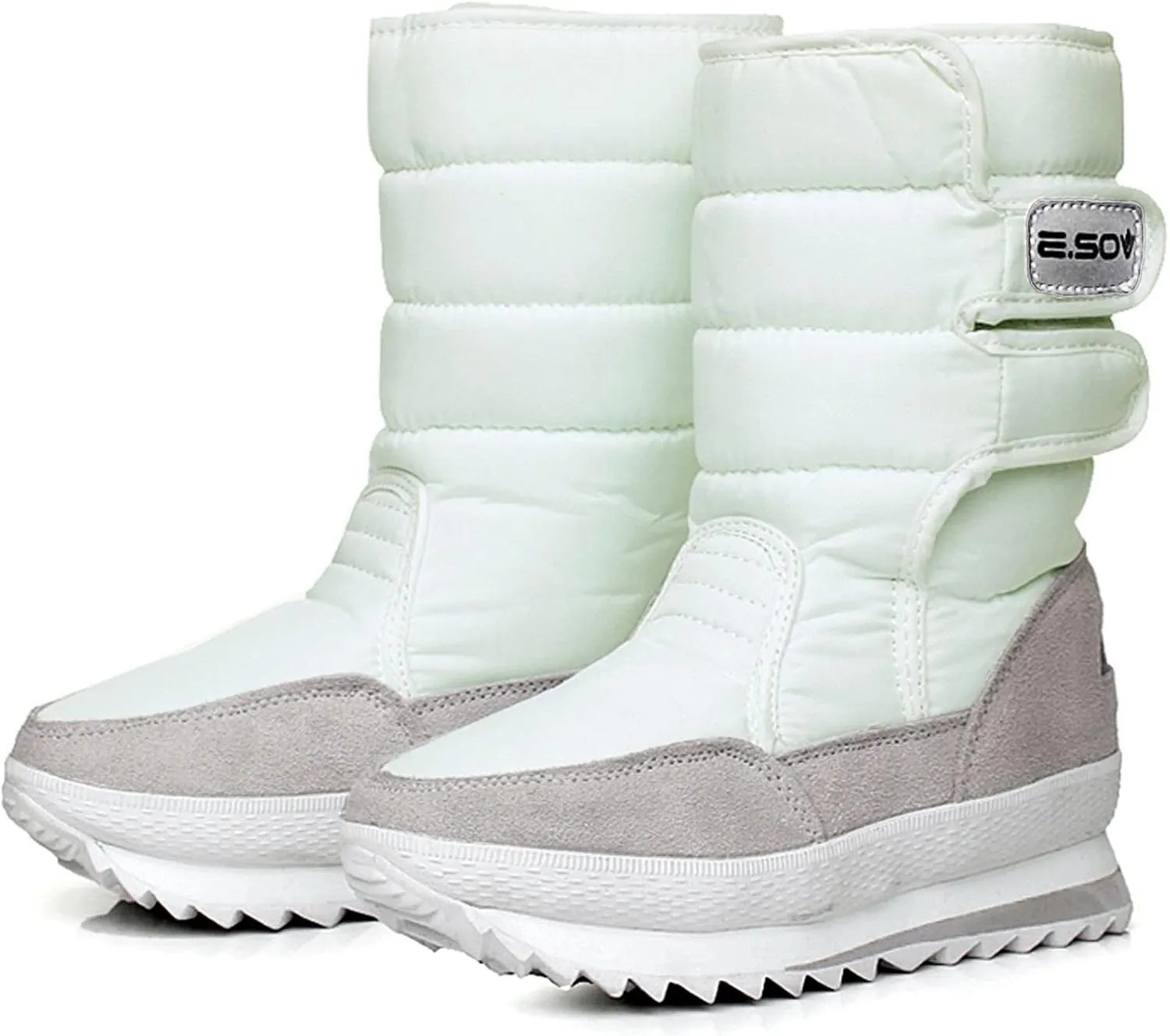 Womens Snow Boots Size 7.5 Wide Women's Snow Boots Winter Waterproof Furry Women's Wide Calf Comfortable Winter Knee High Riding Boots Women's Winter Boots Botas Termicas Para Mujer Frio Y Agua