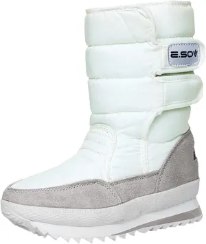 Womens Snow Boots Size 7.5 Wide Women's Snow Boots Winter Waterproof Furry Women's Wide Calf Comfortable Winter Knee High Riding Boots Women's Winter Boots Botas Termicas Para Mujer Frio Y Agua