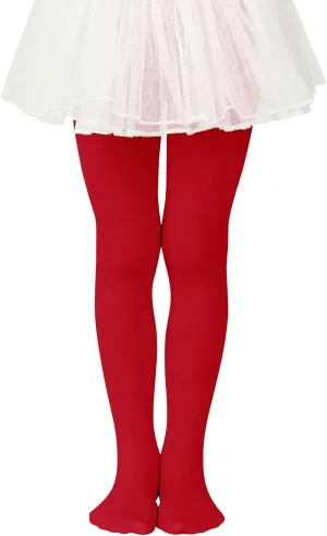 Zando Girls Stretchy Dance Tights Comfort Colorful Leggings Pants Elastic Ballet Footed Tights for Girls